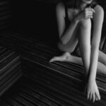 woman in sauna